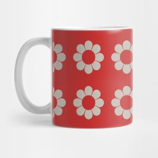 Simple Flowers in Red Mug